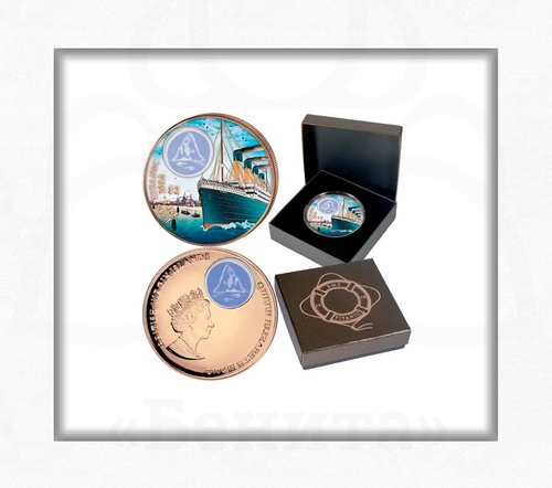 Монета 2 доллара 2012 г. "100-летие гибели Титаника. День." Британские Виргинские острова купить в салоне Бенита