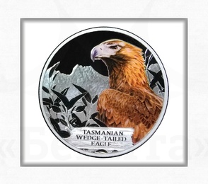 Купить Серебряная монета "Тасманийский клинохвостый орел" номиналом 1 доллар 2012 г. Тувалу